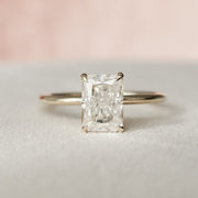 Moissanite 2 CT Radiant Cut Diamond Art Deco Victorian Enagagement Ring Mapple Gems